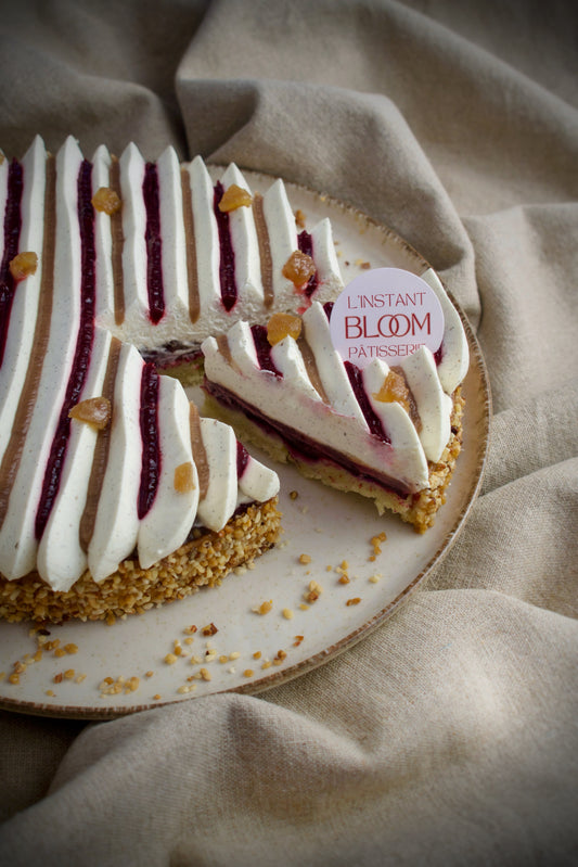 Tarte Poire Amandine Crème de Marron Fruits rouges