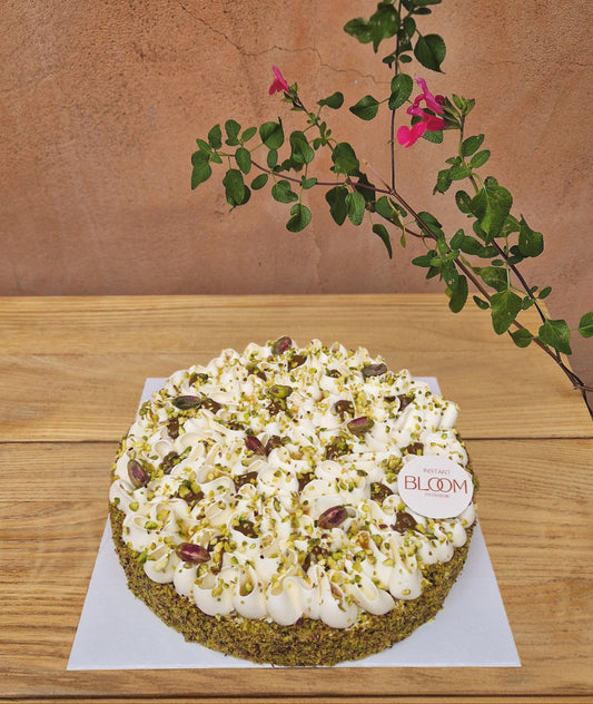 Tarte Pistache-Fleur d'Oranger-Miel