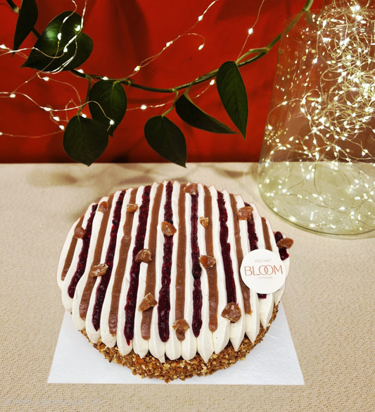 Tarte Poire Amandine Crème de Marron Fruits rouges