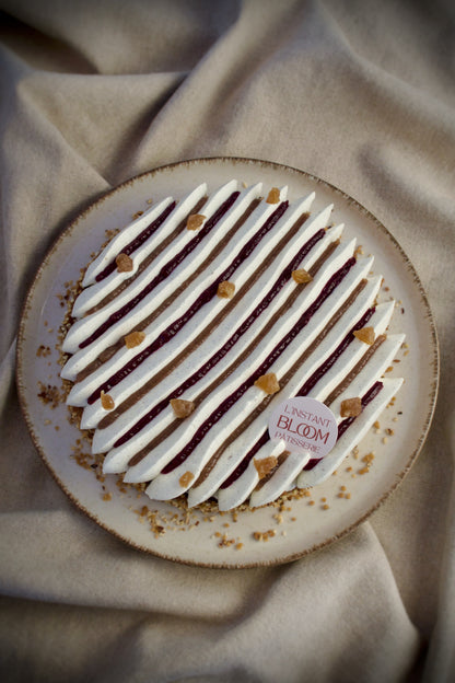 Tarte Poire Amandine Crème de Marron Fruits rouges