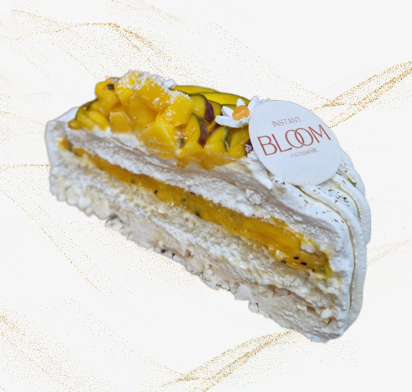 Pavlova Exotique Mangue Passion Découpe