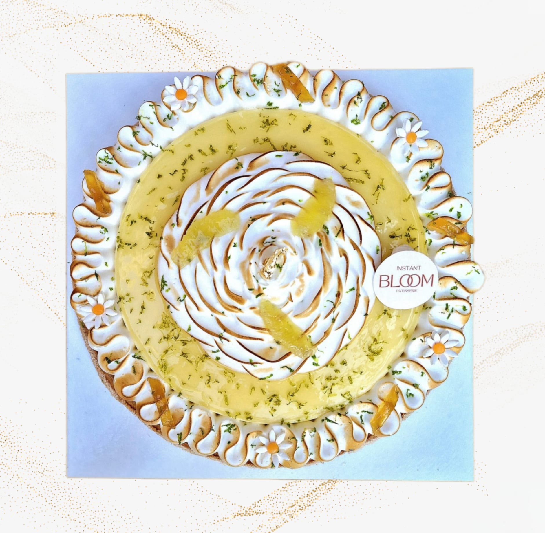 Tarte au Citron Meringuée Vue de Dessus