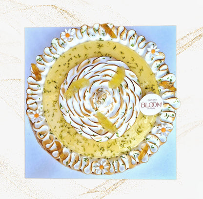 Tarte au Citron Meringuée Vue de Dessus