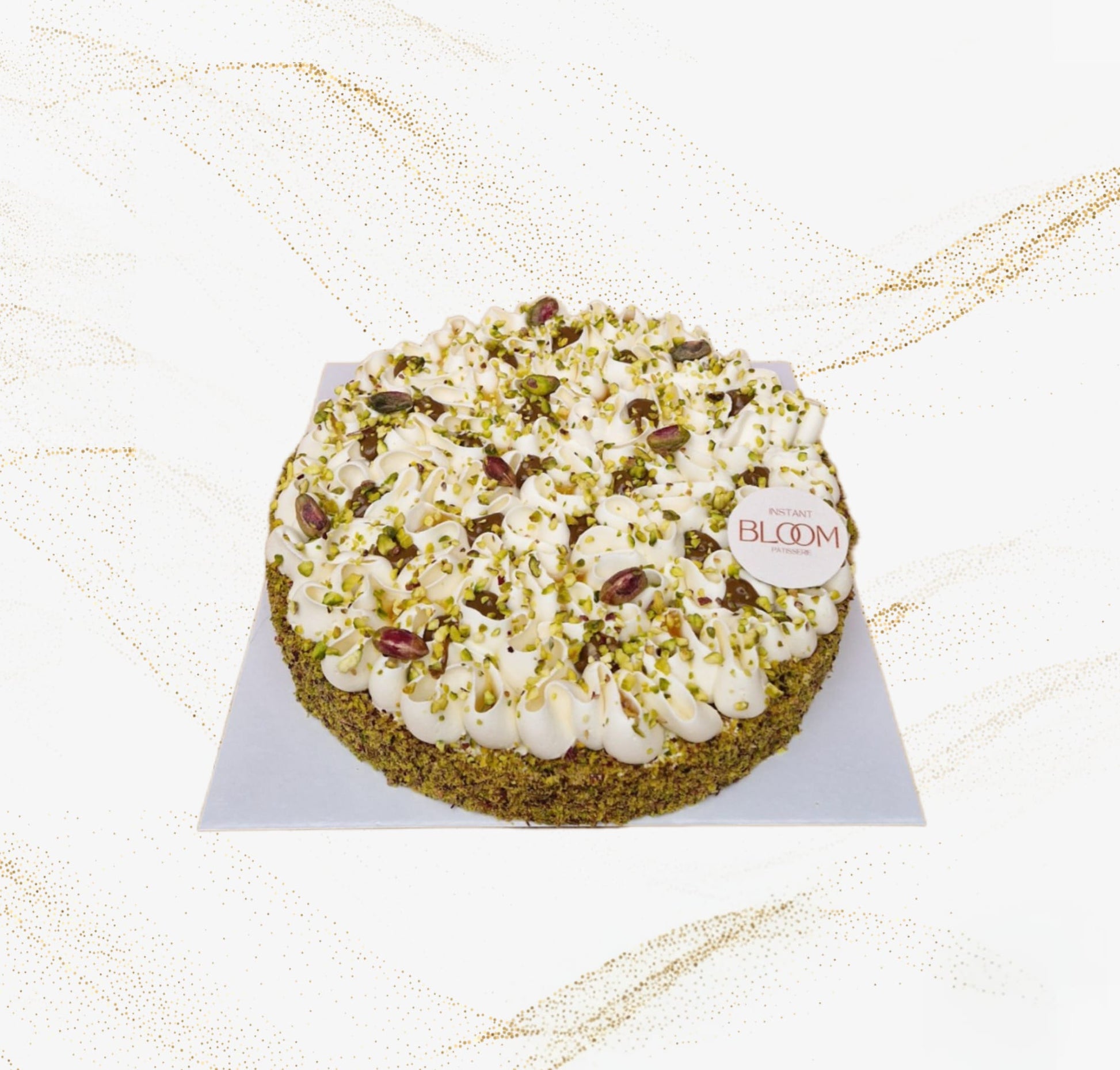 Tarte Pistache-Fleur d'Oranger-Miel - Livraison Paris 13, 14, 15, 16 & Malakoff, Montrouge, Vanves, Saint Maur, Vincennes, Neuilly/seine