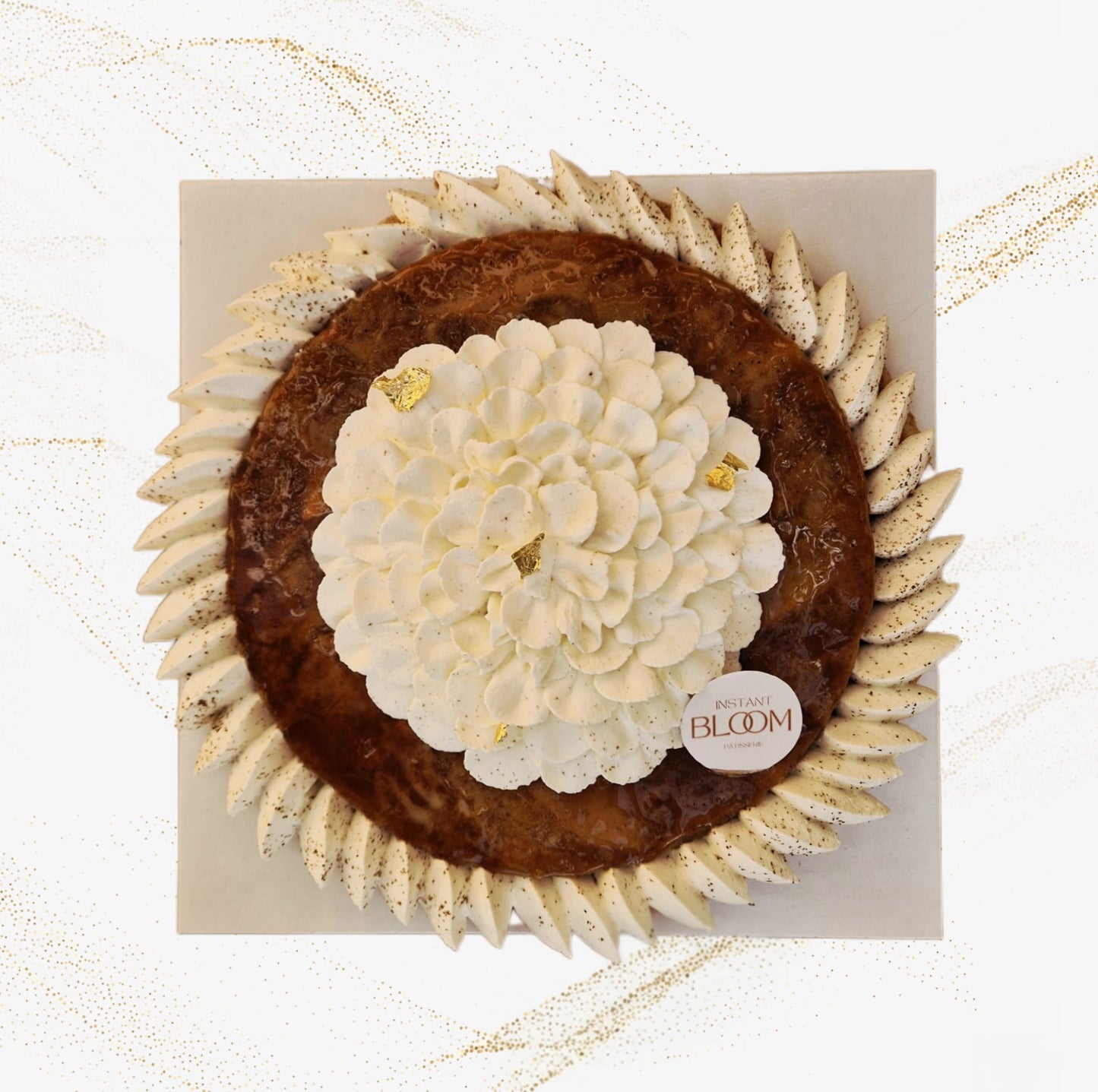 Tarte esprit Tatin Vue de Dessus - Livraison Paris 13, 14, 15, 16 & Malakoff, Montrouge, Vanves, Saint Maur, Vincennes, Neuilly/seine